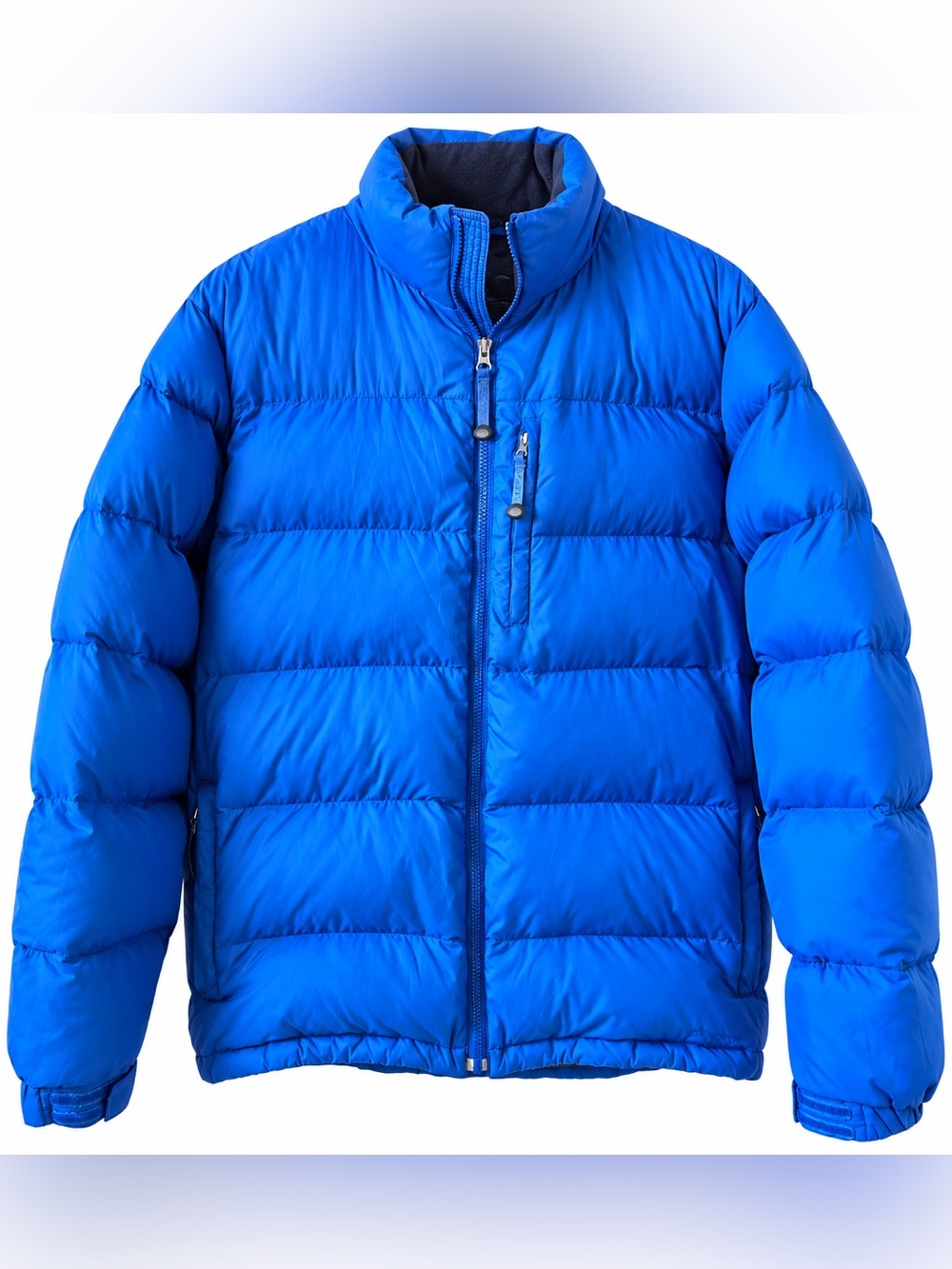 Vintage L.L. Bean Goose Down Puffer Jacket Royal Blue Nylon